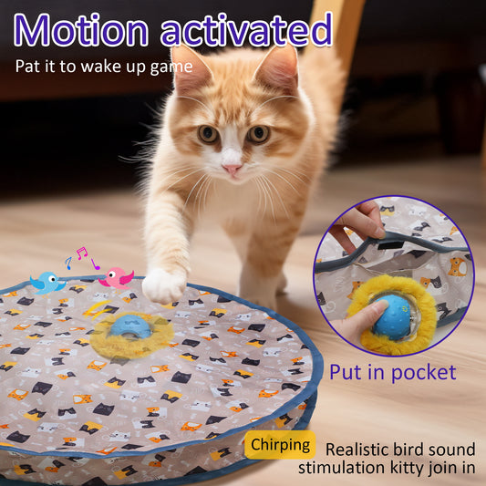 BENTOPAL Hide Seek Motion Activate Cat Toy Ball