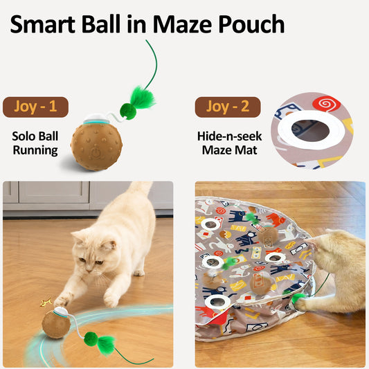 Bentopal Smart interactive cat toy with a smart rolling ball