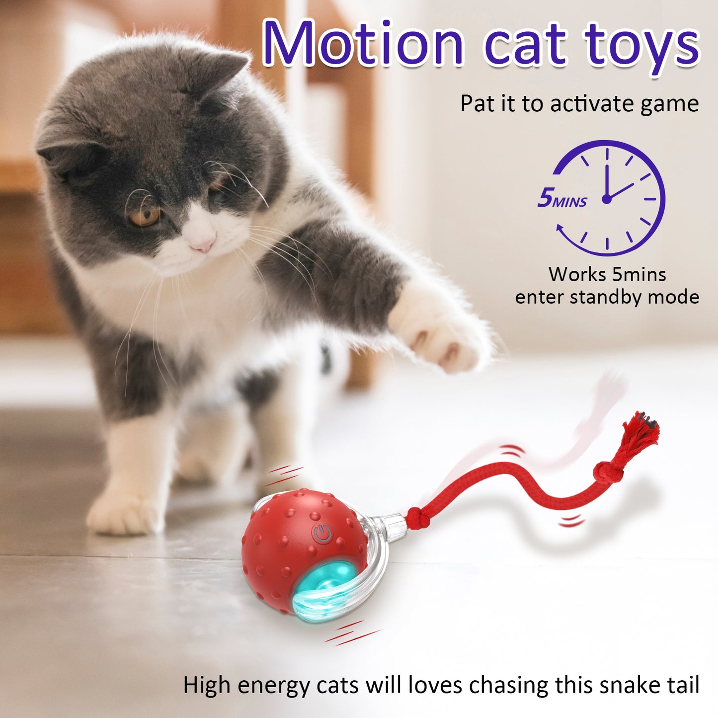 Bentopal Silicone Interactive Cat Toy Ball