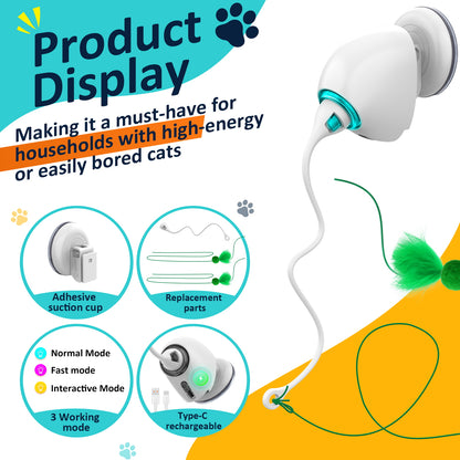BENTOPAL Electric Interactive Cat Wall Toy