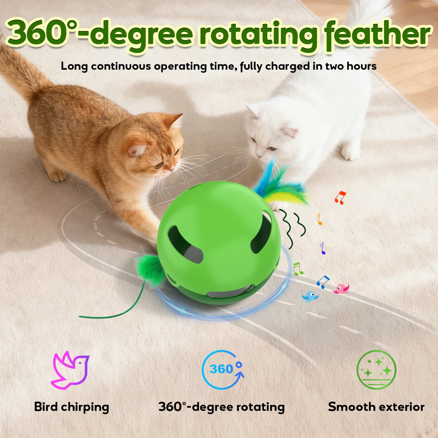 Bentopal Automatic Irregularly Moving Ball Toy