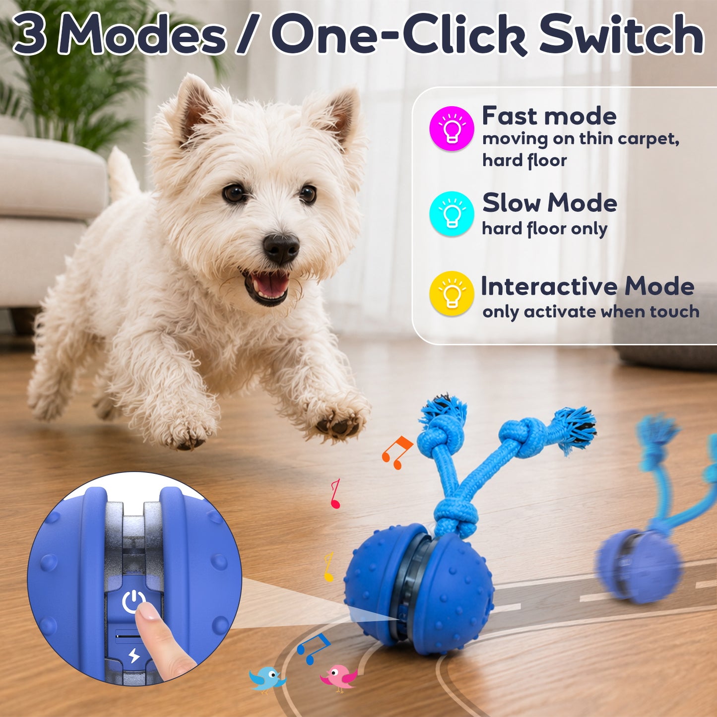 BENTOPAL Electric Dog Chew Toy