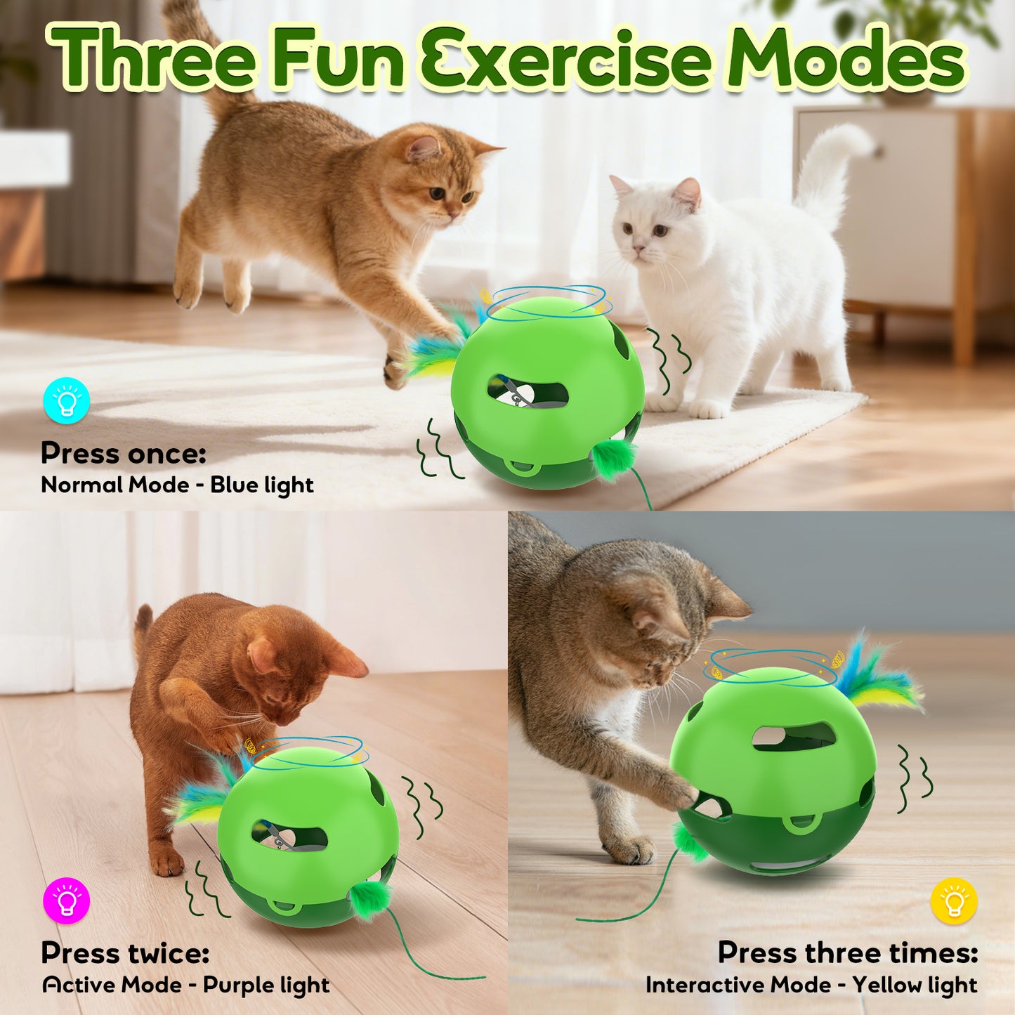 Bentopal Automatic Irregularly Moving Ball Toy