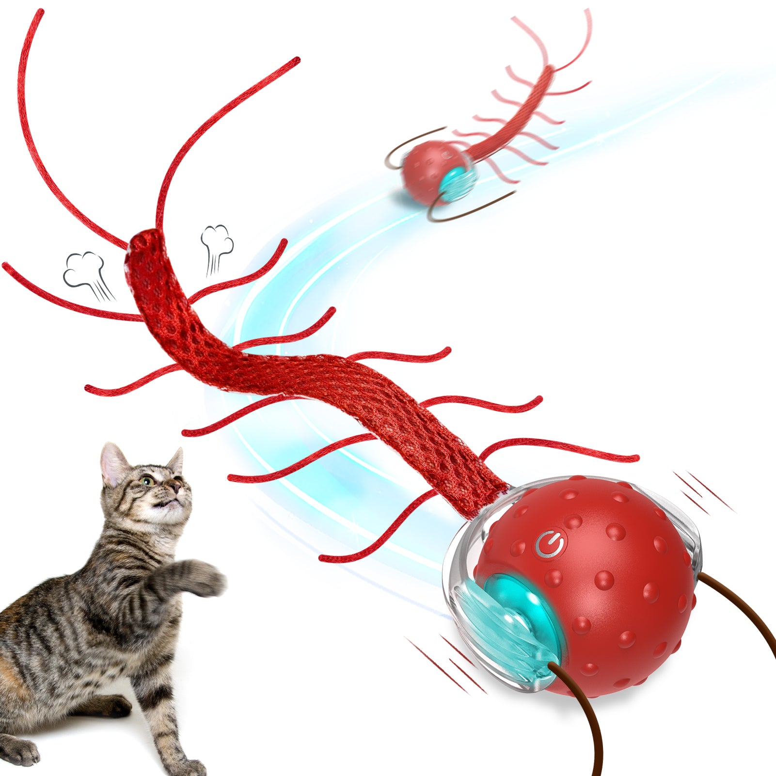 Bentopal Interactive Cat Toy Centipede Ball