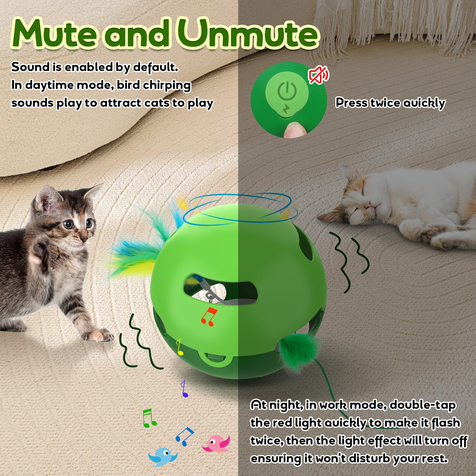 Bentopal Automatic Irregularly Moving Ball Toy