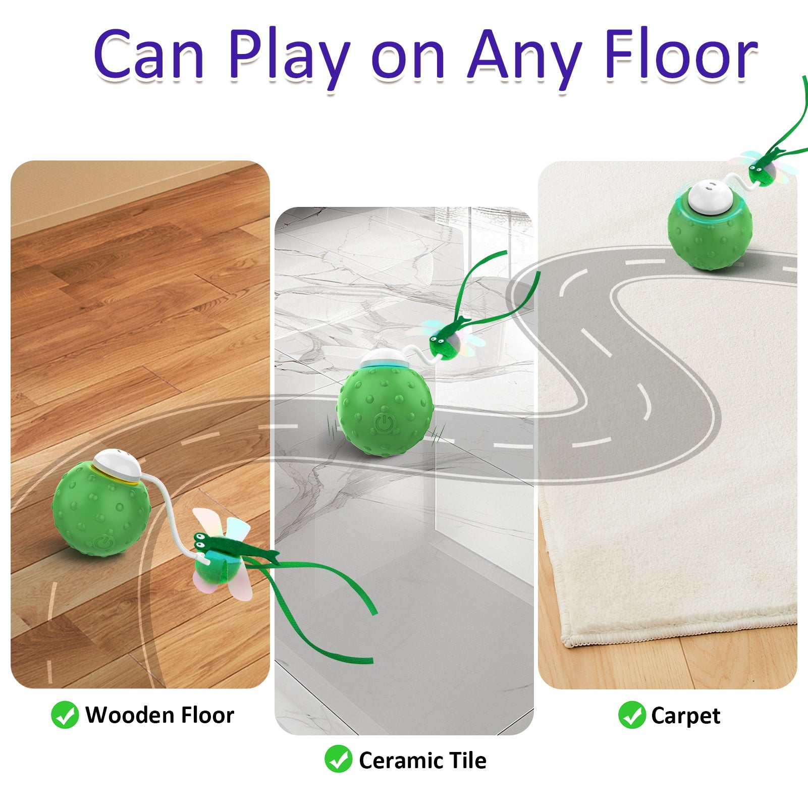 Bentopal Automatic Dragonfly Cat Toy