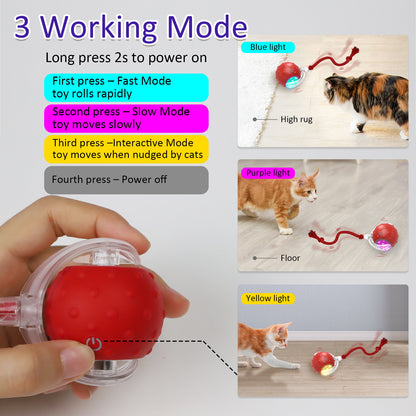 Bentopal Silicone Interactive Cat Toy Ball
