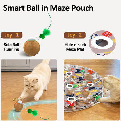 Bentopal Smart interactive cat toy with a smart rolling ball