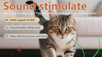 Bentopal Interactive Cat Toy Centipede Ball